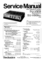 Technics - SUV-909 - Service manual 